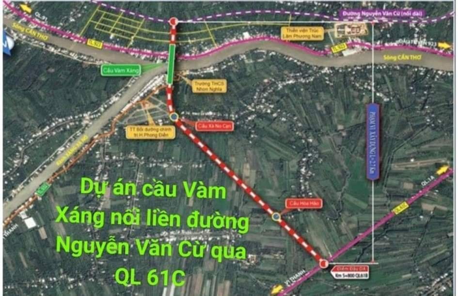 Không còn miếng nào rẻ hơn: Mặt tiền QL 61C, đoạn Châu Thành A, có đèn đường.